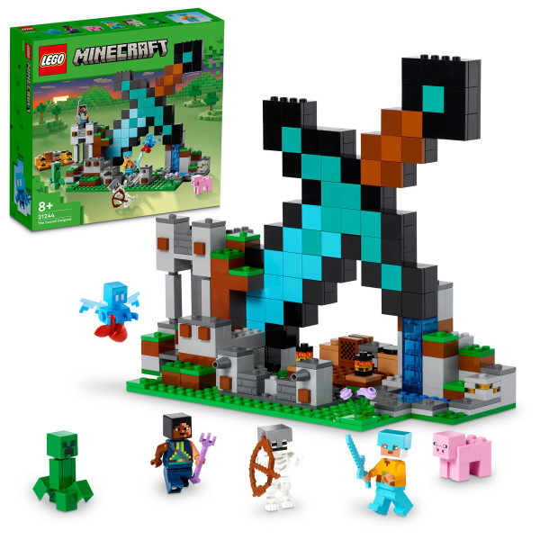 Фото - Конструктор LEGO Minecraft Форпост із мечем (21244)