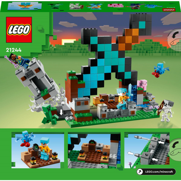 Фото - Конструктор LEGO Minecraft Форпост із мечем (21244)