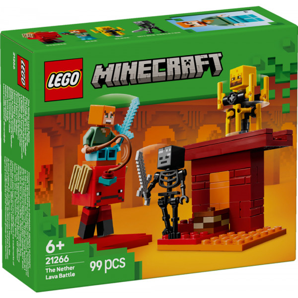Фото - Конструктор LEGO Minecraft Битва со скамьей в Незере (21266)