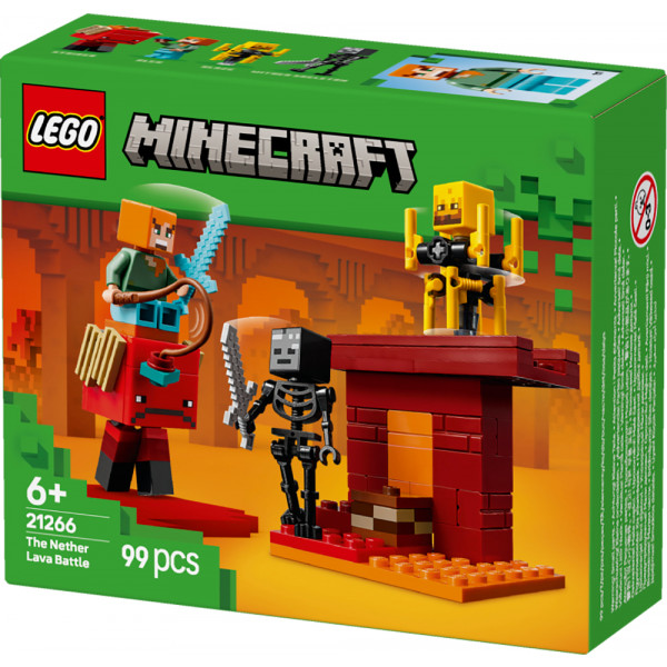 Фото - Конструктор LEGO Minecraft Битва со скамьей в Незере (21266)