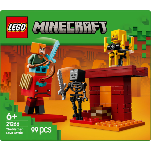 Фото - Конструктор LEGO Minecraft Битва со скамьей в Незере (21266)
