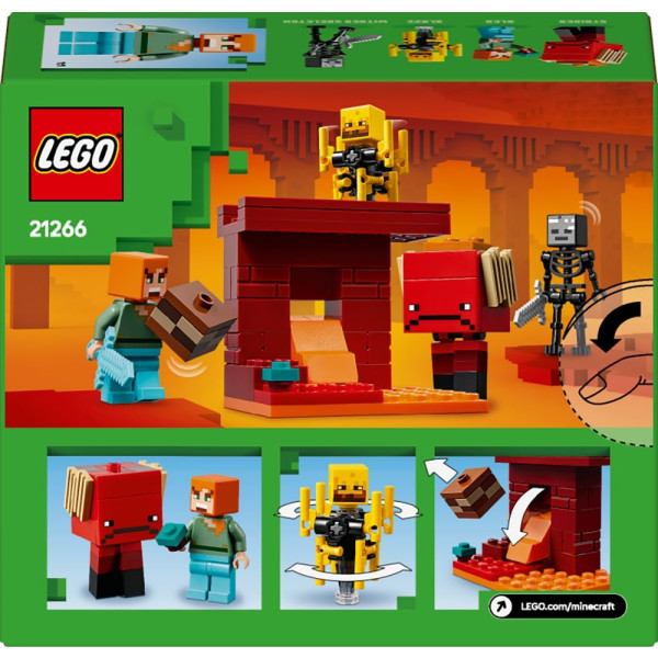 Фото - Конструктор LEGO Minecraft Битва со скамьей в Незере (21266)