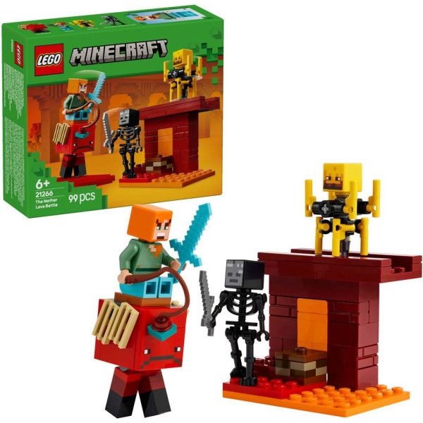 Фото - Конструктор LEGO Minecraft Битва со скамьей в Незере (21266)