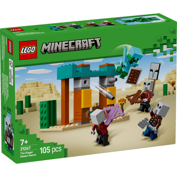 Фото - Конструктор LEGO Minecraft Пустынный патруль разбойника (21267)