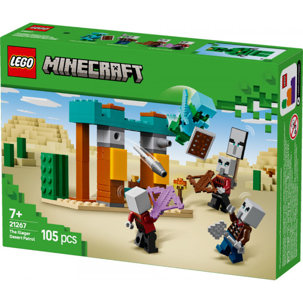 Фото - Конструктор LEGO Minecraft Пустынный патруль разбойника (21267)