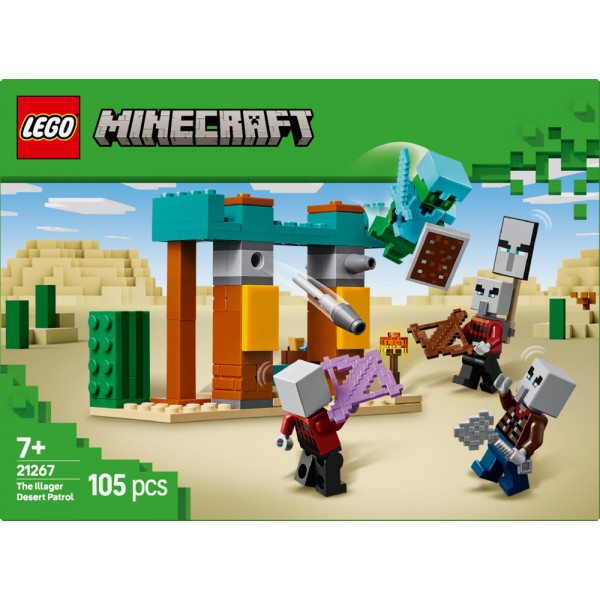 Фото - Конструктор LEGO Minecraft Пустынный патруль разбойника (21267)