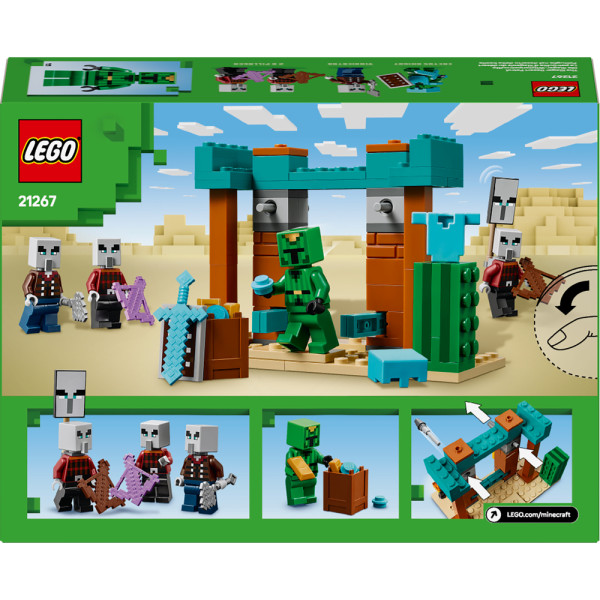 Фото - Конструктор LEGO Minecraft Пустынный патруль разбойника (21267)