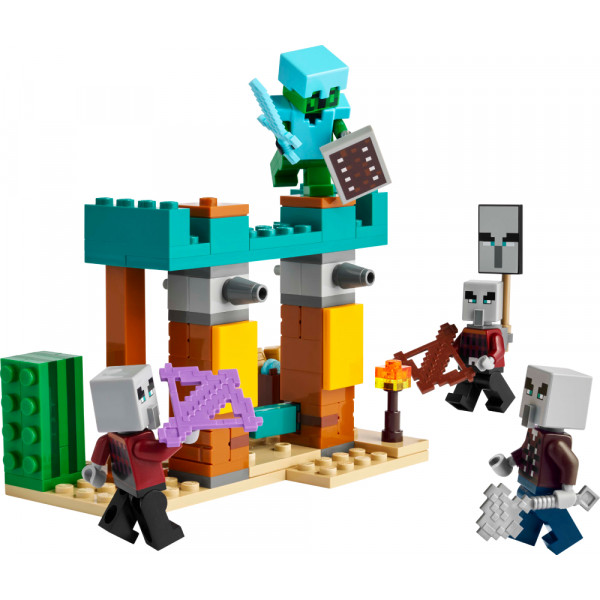 Фото - Конструктор LEGO Minecraft Пустынный патруль разбойника (21267)