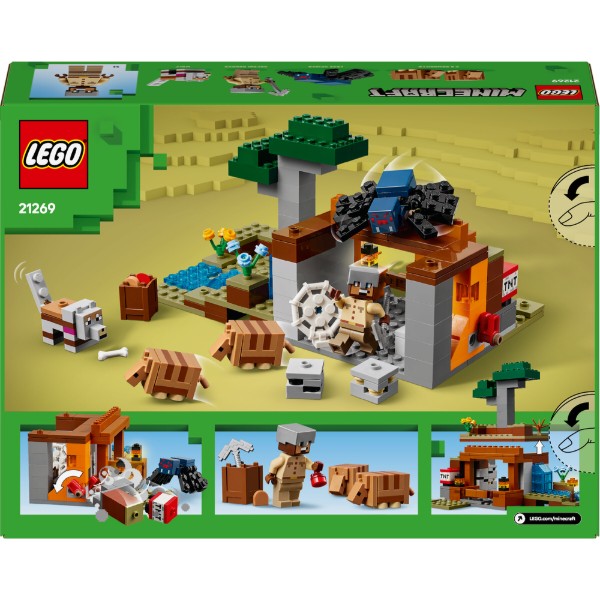 Фото - Конструктор LEGO Minecraft Шахтная экспедиция «Броненосец» (21269)