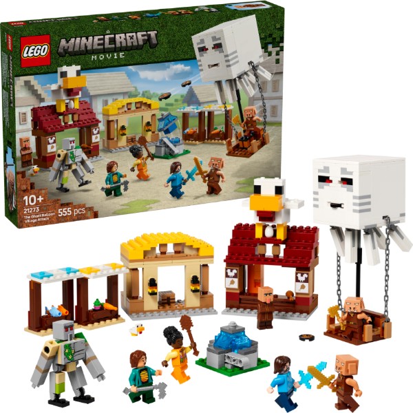 Фото - Конструктор LEGO Minecraft Напад на село з повітряною кулею Ґаст (21273) Фото - Конструктор LEGO Minecraft Напад на село з повітряною кулею Ґаст (21273)