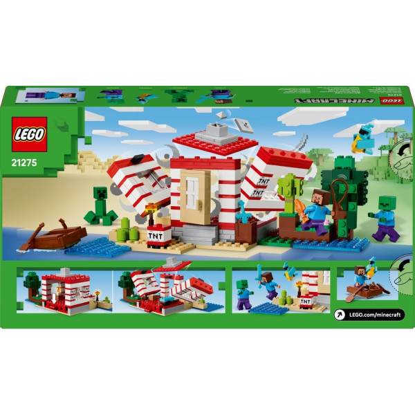 Фото - Конструктор LEGO Minecraft Будинок з вибухівки в джунглях (21275)