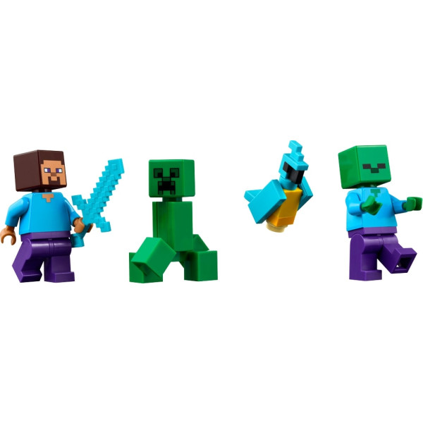 Фото - Конструктор LEGO Minecraft Будинок з вибухівки в джунглях (21275)