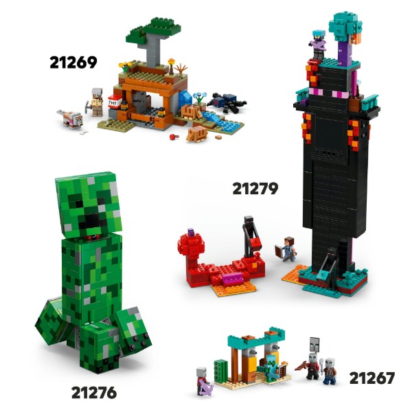 Фото - Конструктор LEGO Minecraft Аванпост разбойников и опустошитель (21278)