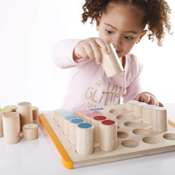 Фото - Сортер Guidecraft Manipulatives Кольорові циліндри (G6734)