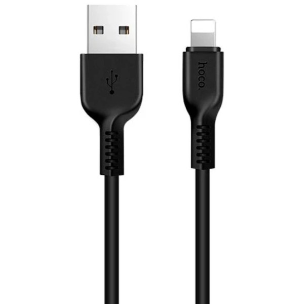 Фото - Кабель HOCO X20 USB to iP 2A 2m PVC TPE Black (6957531068860)