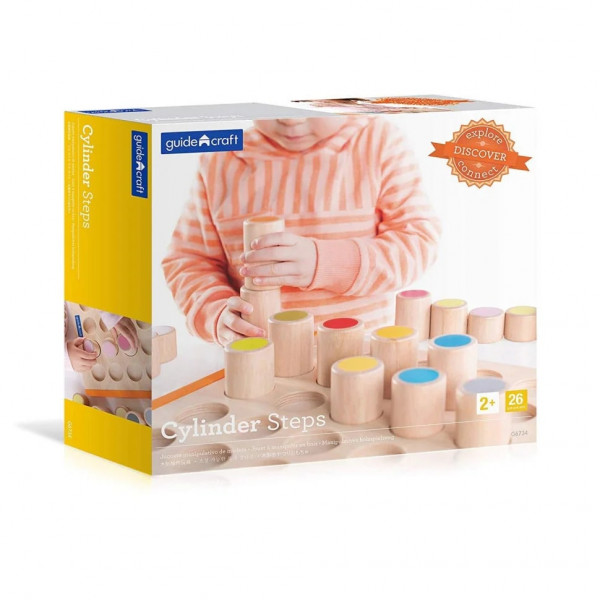 Фото - Сортер Guidecraft Manipulatives Кольорові циліндри (G6734)