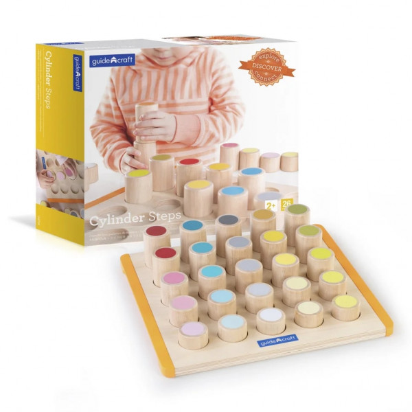 Фото - Сортер Guidecraft Manipulatives Кольорові циліндри (G6734)