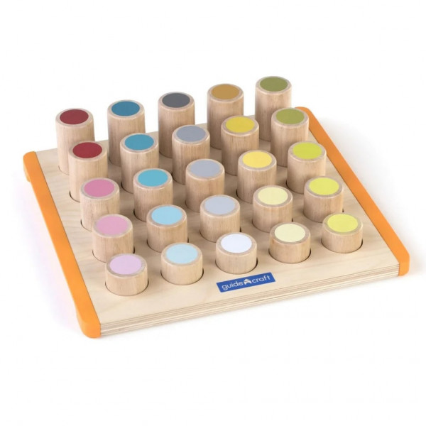 Фото - Сортер Guidecraft Manipulatives Кольорові циліндри (G6734)