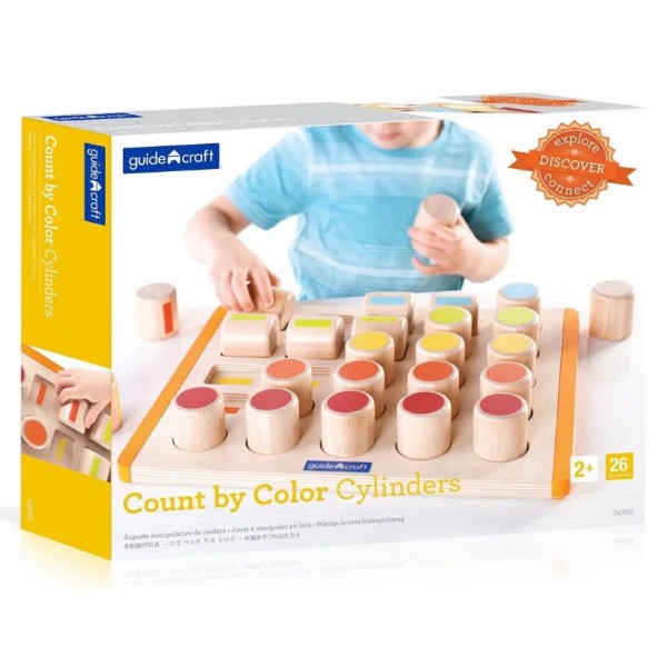 Фото - Сортер Guidecraft Manipulatives Счетные цилиндры (G6902)