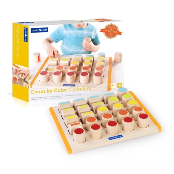 Фото - Сортер Guidecraft Manipulatives Счетные цилиндры (G6902)