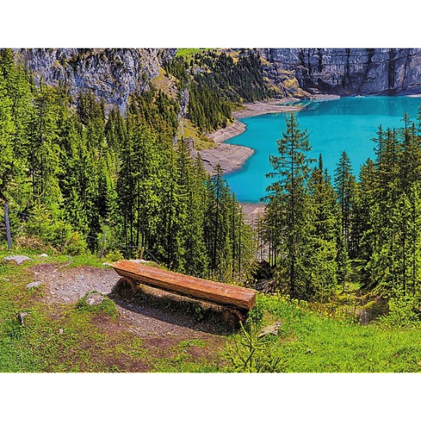 Фото - Пазлы (8+) Trefl Озеро Эшинен, Альпы (Швейцария), 1500 эл (26166)