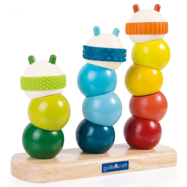 Фото - Пирамидка Guidecraft Manipulatives Гусеницы (G6731)