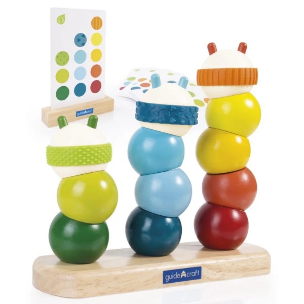 Фото - Пирамидка Guidecraft Manipulatives Гусеницы (G6731)