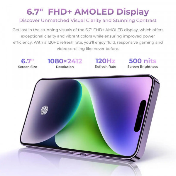 Фото - Смартфон OUKITEL P1 8/256GB Purple