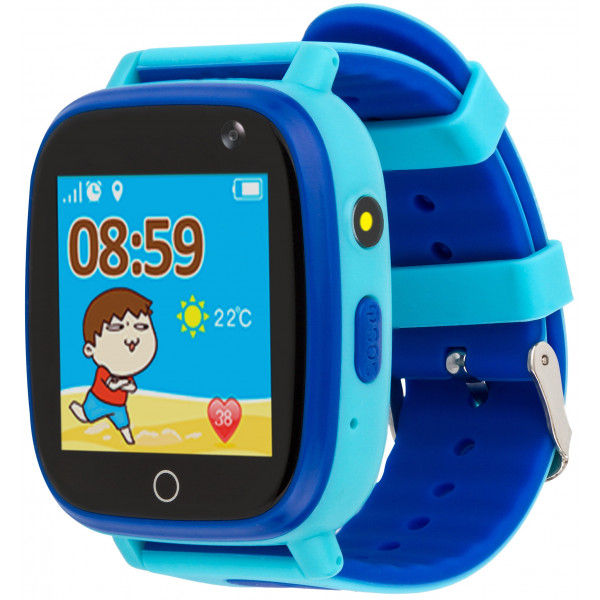Фото - Дитячий годинник AmiGo GO001 Swimming Camera+LED Blue