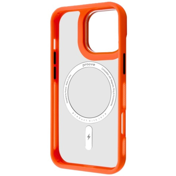Фото - Чехол для смартфона Proove Clear Essence Case with Magnetic Ring iPhone 16 Pro orange (PCCEIP16P010)