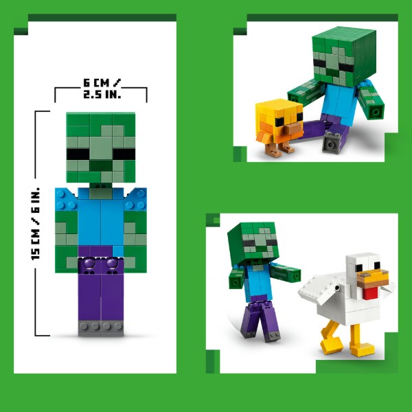 Фото - Конструктор LEGO Minecraft Курячий Жокей (21582)
