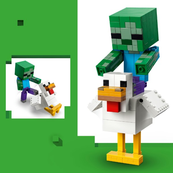 Фото - Конструктор LEGO Minecraft Курячий Жокей (21582)