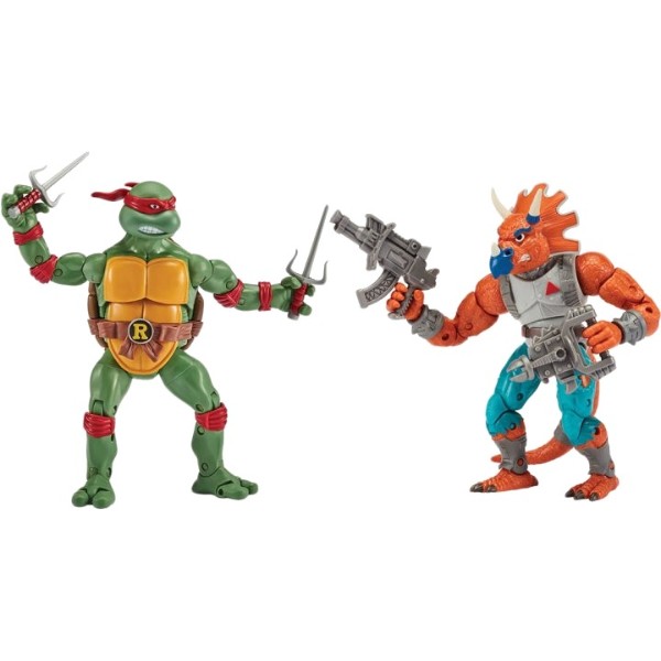 Фото - Колекційні фігурки набір TMNT Рафаель проти Трицератона (34 точки артикуляції, 15 cm) (81278) Фото - Колекційні фігурки набір TMNT Рафаель проти Трицератона (34 точки артикуляції, 15 cm) (81278)
