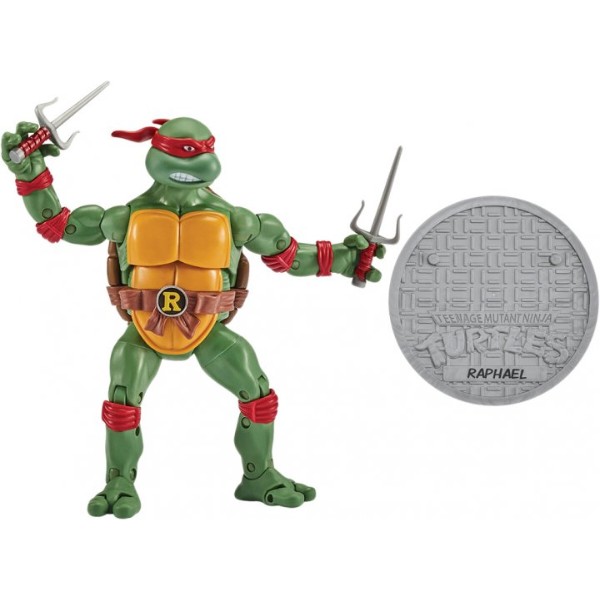 Фото - Колекційні фігурки набір TMNT Рафаель проти Трицератона (34 точки артикуляції, 15 cm) (81278)