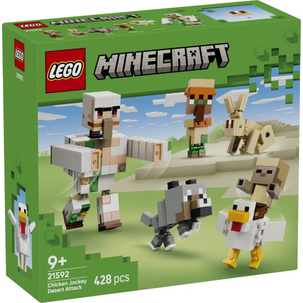 Фото - Конструктор LEGO  Minecraft Курячий Жокей: атака в пустелі (21592)
