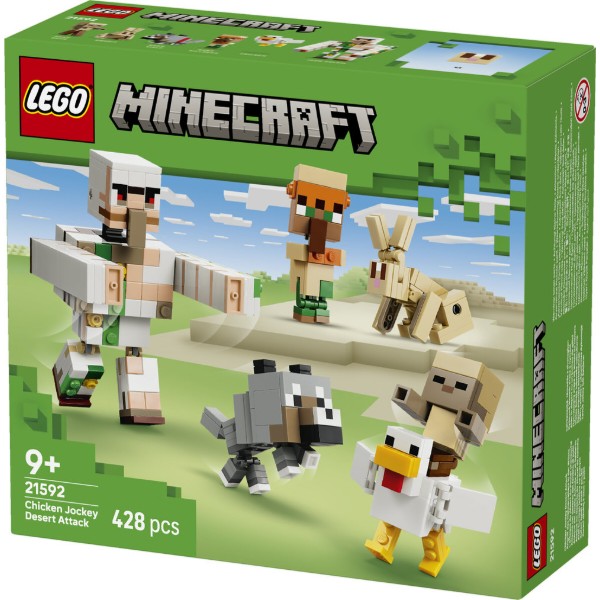 Фото - Конструктор LEGO  Minecraft Курячий Жокей: атака в пустелі (21592)