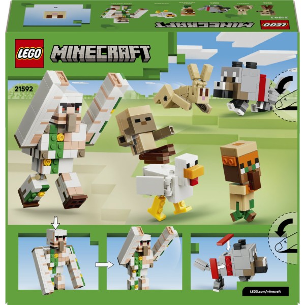 Фото - Конструктор LEGO  Minecraft Курячий Жокей: атака в пустелі (21592)
