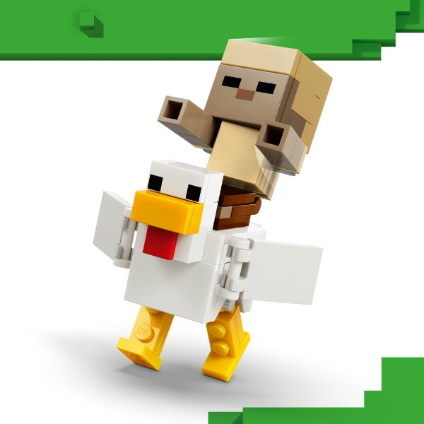 Фото - Конструктор LEGO  Minecraft Курячий Жокей: атака в пустелі (21592)