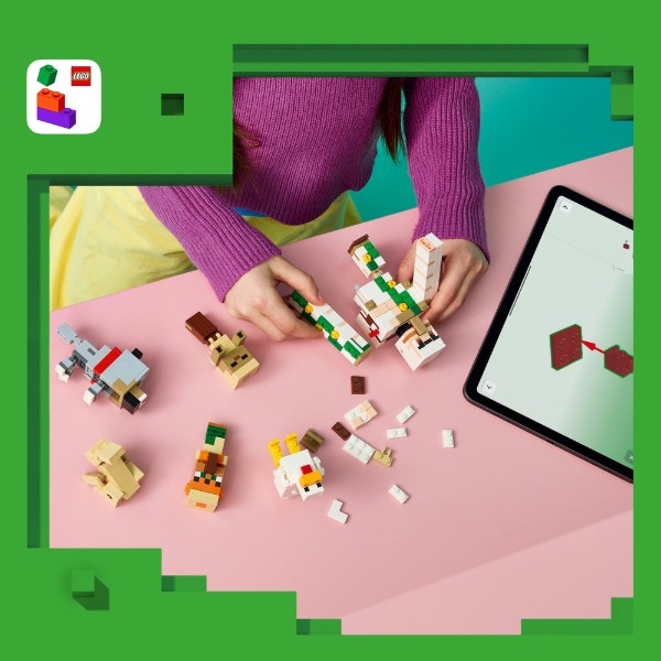Фото - Конструктор LEGO  Minecraft Курячий Жокей: атака в пустелі (21592)