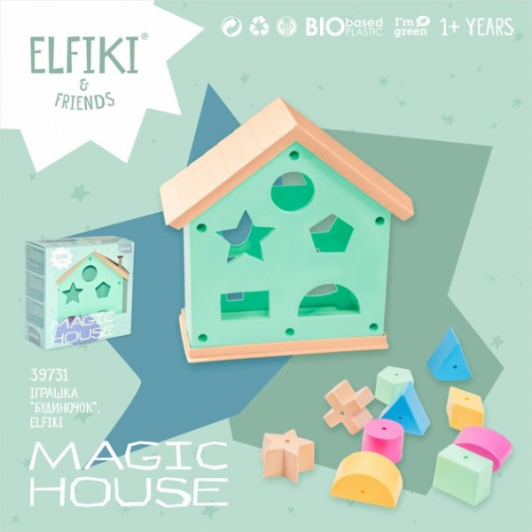 Фото - Сортер ELFIKI 'Будиночок" (39731)