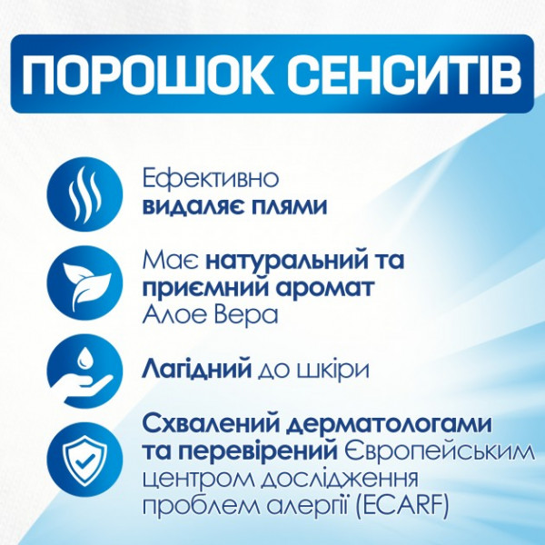 Фото - Пральний порошок Persil Сенсетив автомат 2,7кг