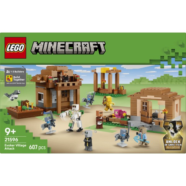 Фото - Конструктор LEGO Minecraft Нападение заклинателя на деревню (21596)