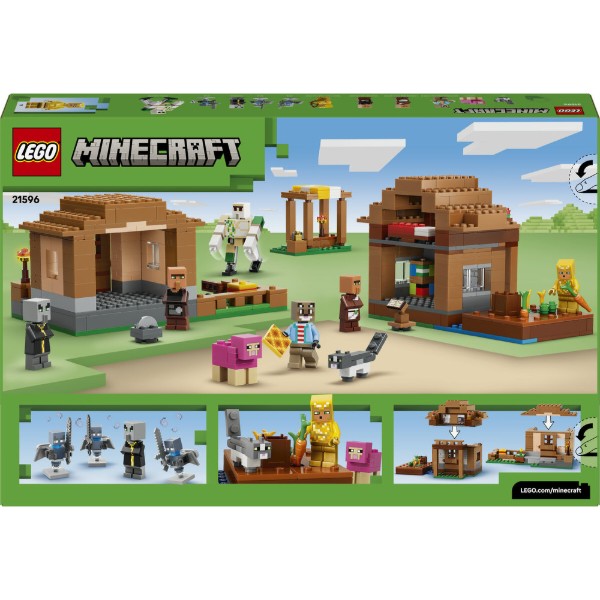 Фото - Конструктор LEGO Minecraft Нападение заклинателя на деревню (21596)