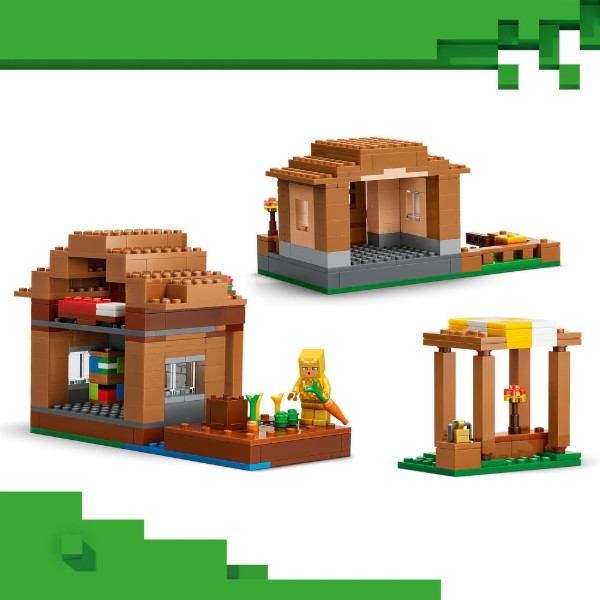 Фото - Конструктор LEGO Minecraft Нападение заклинателя на деревню (21596)