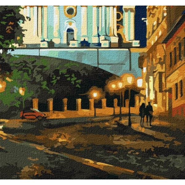 Фото - Картина за номерами Ideyka "Вечірній Київ" 40х50см (KHO2160)