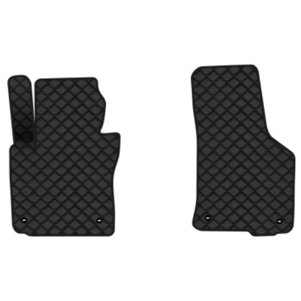 Фото - Коврики из экокожи в салон авто передние EVAtech для Octavia A5 (AT, 4 clips) Skoda 2004-2013 2 поколение Liftback EU (SK12165AV2TL4BBB)