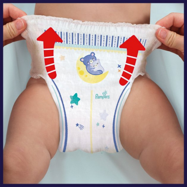 Фото - Одноразові підгузки-трусики Pampers Night Pants Розмір 5 (12-17) (8006540234730)