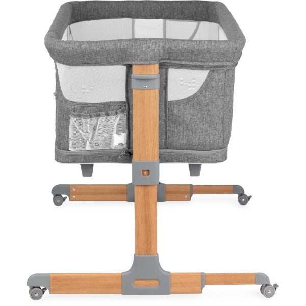Фото - Ліжечко дитяче прямокутне MoMi SMART BED 4in1 Gray