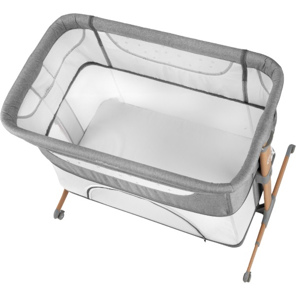 Фото - Ліжечко дитяче прямокутне MoMi SMART BED 4in1 Gray