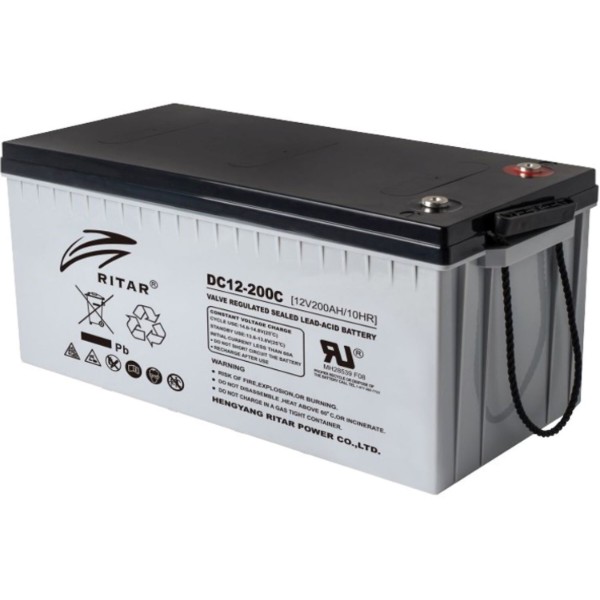 Фото - Аккумулятор для ИБП Ritar CARBON DC12-200C 12V Black